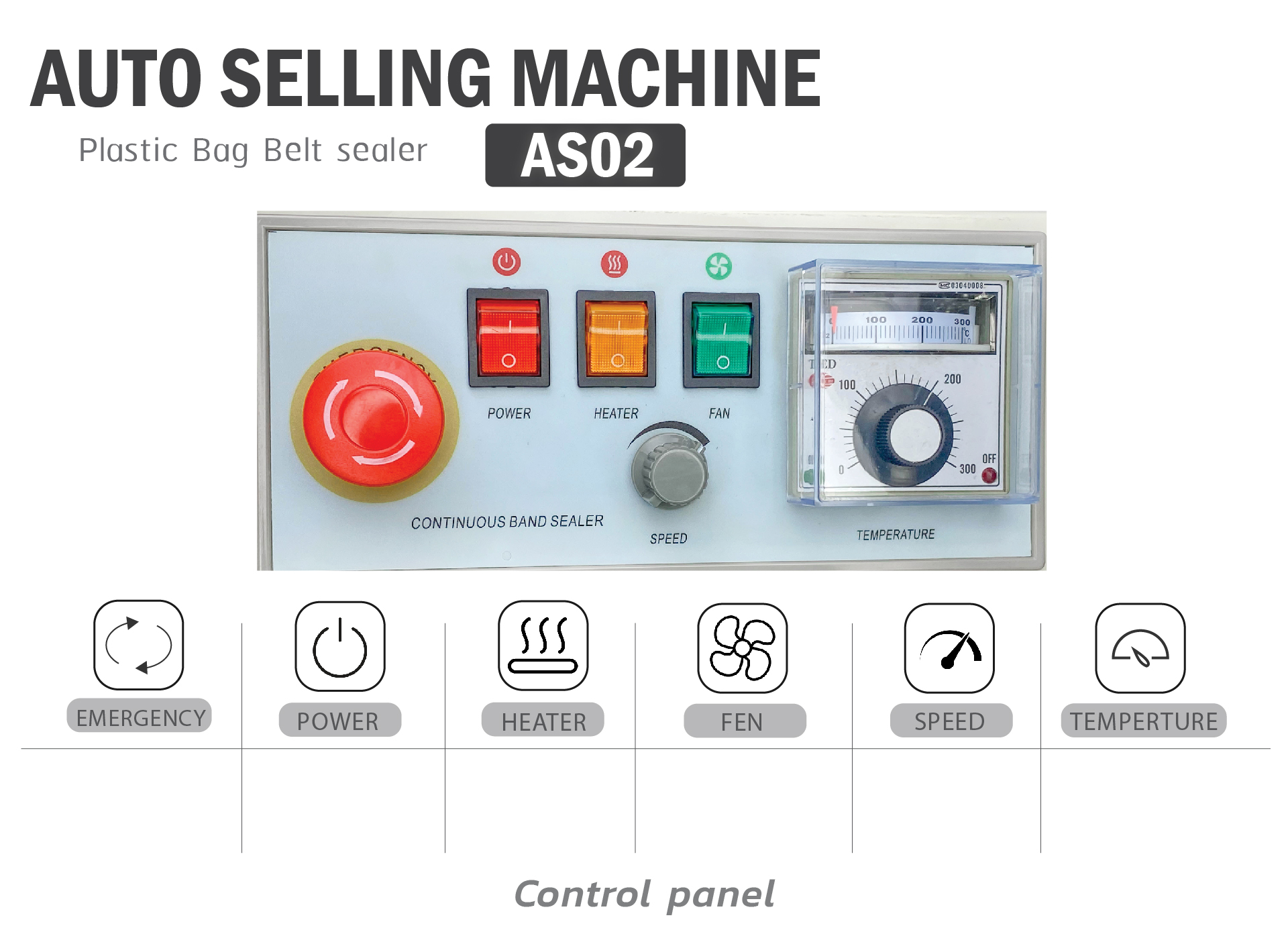 Belt sealing machine -AS02-control