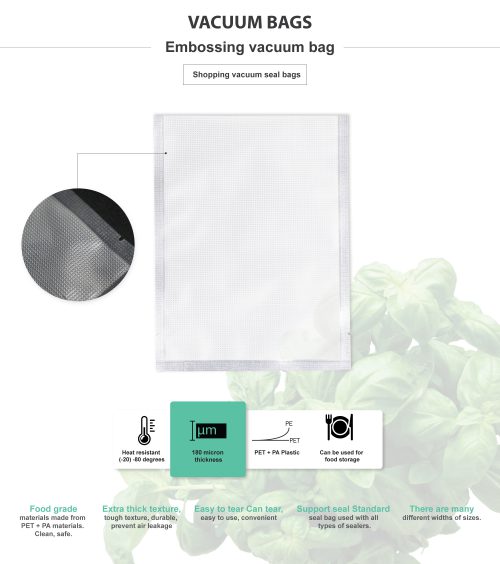 Embossed vacuum bags (BS2) (200pcs/packet) SGE Singapore