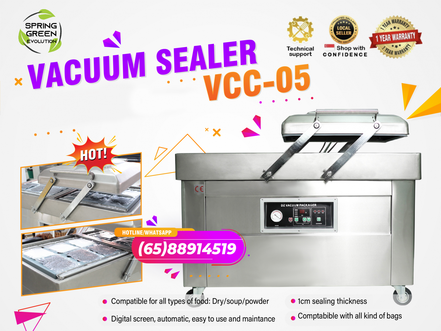 Vacuum Sealer Industrial models Archives SGE Singapore